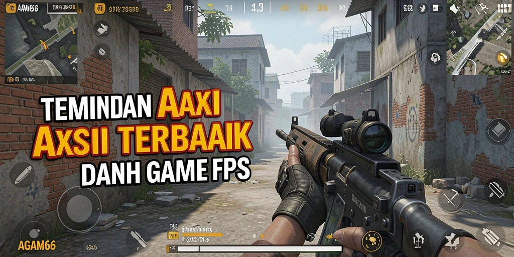 Tangkapan layar menunjukkan aksi intens dalam gameplay AGAM66 FPS.