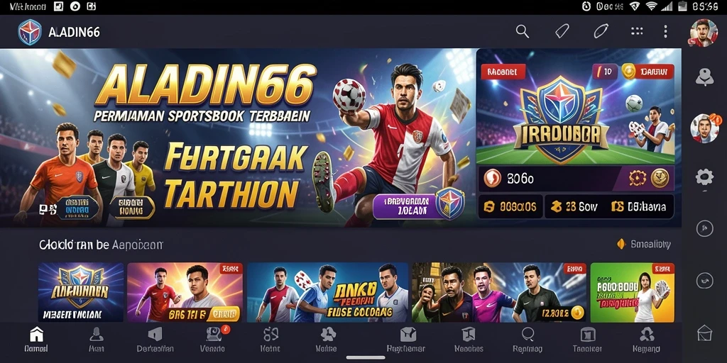 Gameplay seru dan interaktif pada aplikasi Sportsbook ALADIN66.