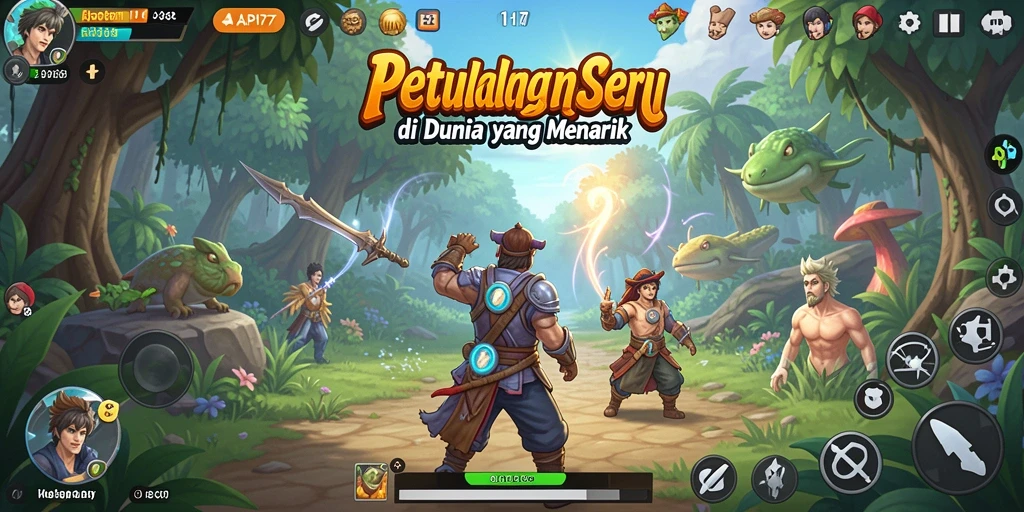 Tampilan gameplay API77 yang menakjubkan saat berpetualang.