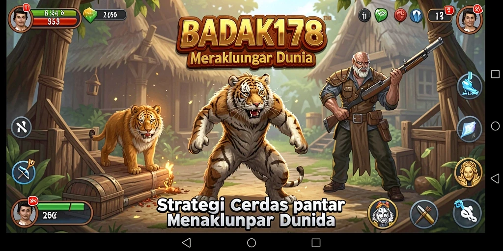 Gameplay dinamis BADAK178 menampilkan pertempuran strategi yang intens.