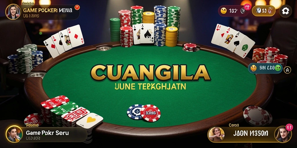 Tampilan seru gameplay poker di CUANGILA