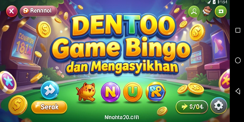 Tampilan screenshot gameplay DENTOTO dengan Bingo yang seru.