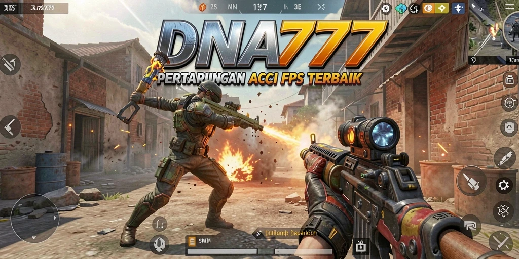 Tampilan gameplay intens dari DNA777 dengan aksi tembak-menembak yang mendebarkan.