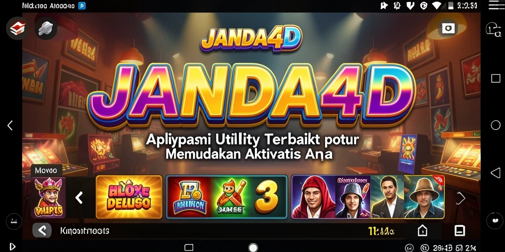 Tampilan aplikasi JANDA4D yang memudahkan pengguna mengakses fitur Utility.