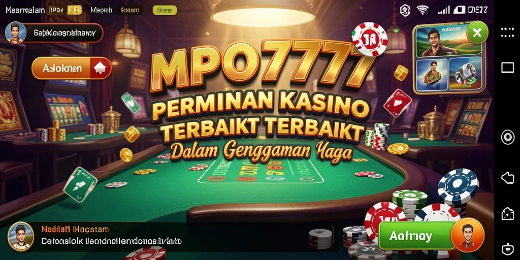 Tampilan menarik dari gameplay MPO777 dalam dunia Kasino.
