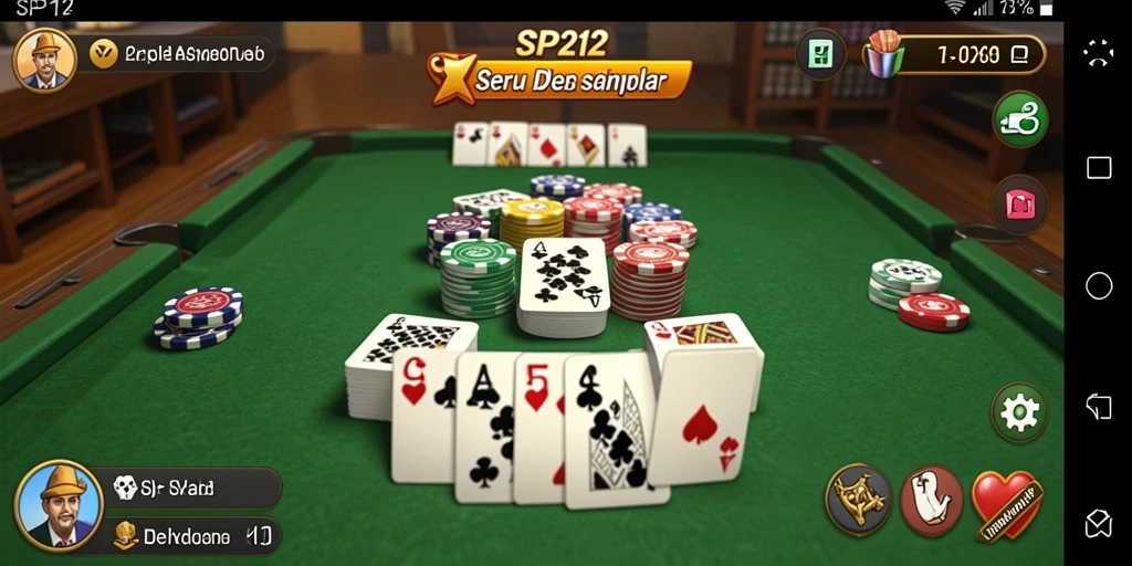 Tampilan gameplay seru di SP212 dengan pemain yang bersaing di papan Gaple.